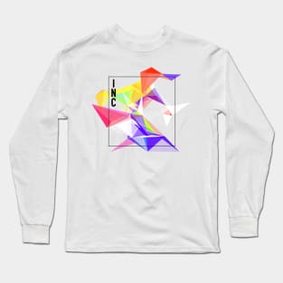 Abstract Geometric Collage Long Sleeve T-Shirt